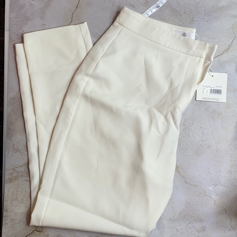 NEVER WORN white cigarette pants